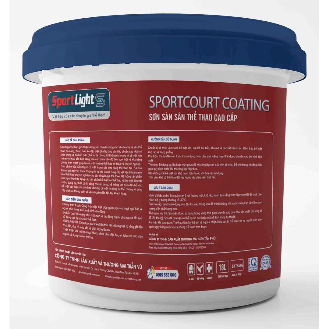 Nhãn thông tin Sơn lót Sportlight